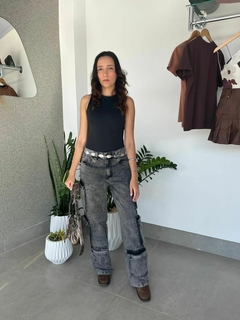 Calça Jeans Cargo Black na internet