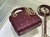 Dior- Lady Dior Mini Vinho - 15cm - Lavix Boutique
