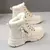 Botas femininas moda inverno à prova d'água