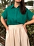 Camisa Maitê Cambraia Verde Esmeralda - comprar online