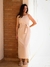 Vestido Liz Natural Listra Terracota na internet
