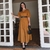 Vestido Maxi Midi Lorena Puro Linho Terroso