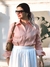 Camisa Francine Cambraia Puro Linho Rosa Chá