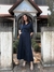 Vestido Chemise Marie Algodão Azul Marinho - comprar online