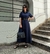 Chemise Olga Lyocel Azul Marinho - Emília 