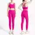 Verão novo 2 peça roupas de yoga agasalho feminino atlético cruz volta náilo
