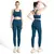 Verão novo 2 peça roupas de yoga agasalho feminino atlético cruz volta náilo na internet
