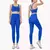 Verão novo 2 peça roupas de yoga agasalho feminino atlético cruz volta náilo - Flor de Pele