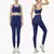 Imagem do Verão novo 2 peça roupas de yoga agasalho feminino atlético cruz volta náilo