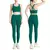 Verão novo 2 peça roupas de yoga agasalho feminino atlético cruz volta náilo - loja online