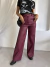 Pantalon wide leg cuerina opaco (varios colores) - comprar online