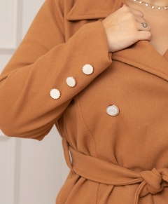 Sobretudo Elegance Lã Batida - Sanches Moda Plus Size