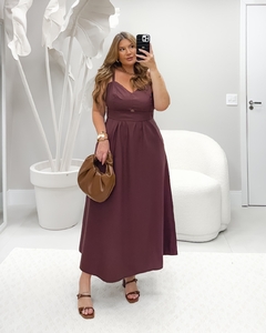Vestido Midi com Bolsos Sensoriale