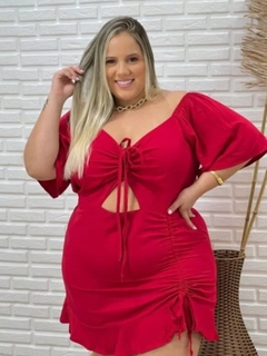 Vestido Angélica - Sanches Moda Plus Size