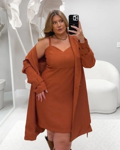 Conjunto Trench Coat e Vestido