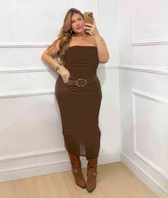 Vestido Tomara que Caia Tule