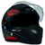 Capacete FW3 GT Skull Preto Brilhante Caveira Fechado na internet