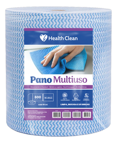 Pano de Limpeza Multiuso Azul - 35gr 600 Panos - Health Clean