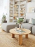 Mesa Ratona Redonda de Madera Maciza - comprar online