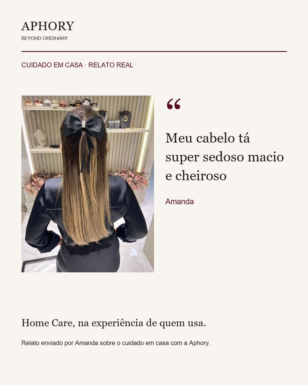 Amanda · relato real sobre Home Care