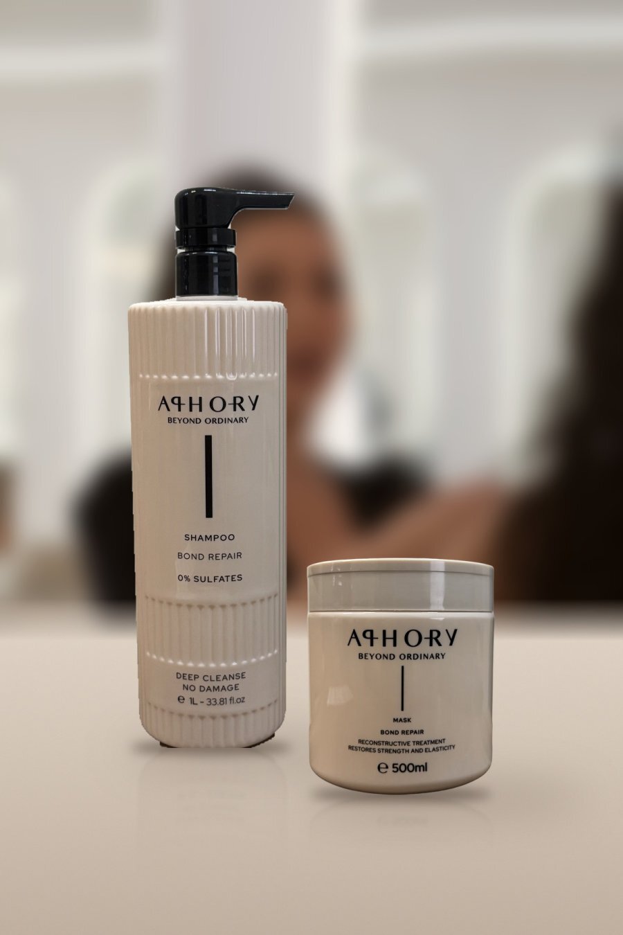 Produtos reais da linha profissional Bond Repair