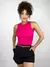 Cropped Feminino Regata em Ribana Amanda Ref. 1329 Cor:Fúcsia