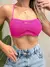 Cropped Top Feminino Modal com Amarração Manu Ref. 1376 Tamanho:Único;Cor:Pink na internet