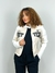 Jaqueta Feminina em Courino Racing Ref. 1467 Tamanho:G;Cor:Off white - comprar online
