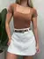 Short Saia Feminino Alfaiataria Livia Ref. 1367 Tamanho:M;Cor:Cinza na internet