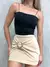 Short Saia Feminino em Neoprene Com Fivela Tamara Ref. 1389 Tamanho:M;Cor:Off white - VIVER BELLA