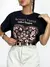 T-Shirt Feminina Estampada Boho Vibes Coração Ref. 808 Tamanho:Único;Cor:Café