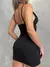 Vestido Feminino Curto em Ribana Corset de Alça Eliane Ref. 1381 Tamanho:Único;Cor:Café - VIVER BELLA