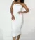 Vestido Feminino Midi em Suplex Sem Alça Flavia Ref. 1354 Tamanho:Único;Cor:Off white - loja online
