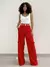 Calça Feminina Alfaiataria Pantalona Cargo Iris Ref. 1278 Tamanho:GG;Cor:Marrom na internet