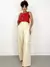 Calça Feminina Alfaiataria Pantalona Cargo Iris Ref. 1278 Tamanho:G;Cor:Marrom - comprar online