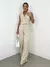 Conjunto Feminino Alfaiataria Calça Pantalona e Colete Gloria Ref. 1144 Tamanho:G;Cor:Bege - comprar online