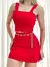 Conjunto Feminino Alfaiataria Short Saia e Cropped Renda Camila Ref. 1254 na internet