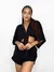 Conjunto Feminino em Crepe Short e Cropped Multiformas Taila Ref. 1295 Tamanho:Único;Cor:Preto