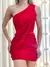 Conjunto Feminino em Suplex Saia Curta e Blusa Assimétrica Camile Ref. 1315 Tamanho:Único;Cor:Rosa claro - VIVER BELLA