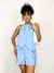 Conjunto Feminino Sensoriale Short e Blusa Abertura Frontal Lara Ref. 1292 Tamanho:Único;Cor:Off white - VIVER BELLA