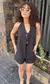 Conjunto Feminino Sensoriale Short e Blusa de Alça e Amarração Clau Ref. 1284 Tamanho:Único;Cor:Preto - comprar online