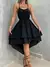 Imagem do Vestido Feminino Curto em Crepe Frente Única com Babado Marise Ref. 1339 Tamanho:Único;Cor:Verde bandeira