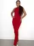 Vestido Feminino em Ribana Longo Regata com Fenda Débora Ref. 1316 Tamanho:Único;Cor:Branco na internet