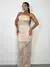 Vestido Feminino Longo de Renda sem Alça Laisa Ref. 1287 Tamanho:Único;Cor:Vermelho na internet