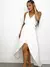Vestido Feminino Longo em Viscolinho de Alça Transpassado Meire Ref. 1299