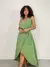 Vestido Feminino Longo em Viscolinho de Alça Transpassado Meire Ref. 1299 - VIVER BELLA