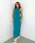 Vestido Feminino Longo Suplex Regata Beatriz Ref. 1257 Tamanho:Único;Cor:Bege escuro