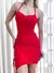 Vestido Feminino Midi em Poliamida Frente Única Assimétrico Taina Ref. 1303 - VIVER BELLA