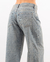 WIDE LEG TIRO MEDIO CELESTE MATIZADO - comprar online