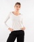 REMERA ML RIBB LISA ESCOTE EN V - tienda online